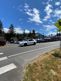 A view coming into town.