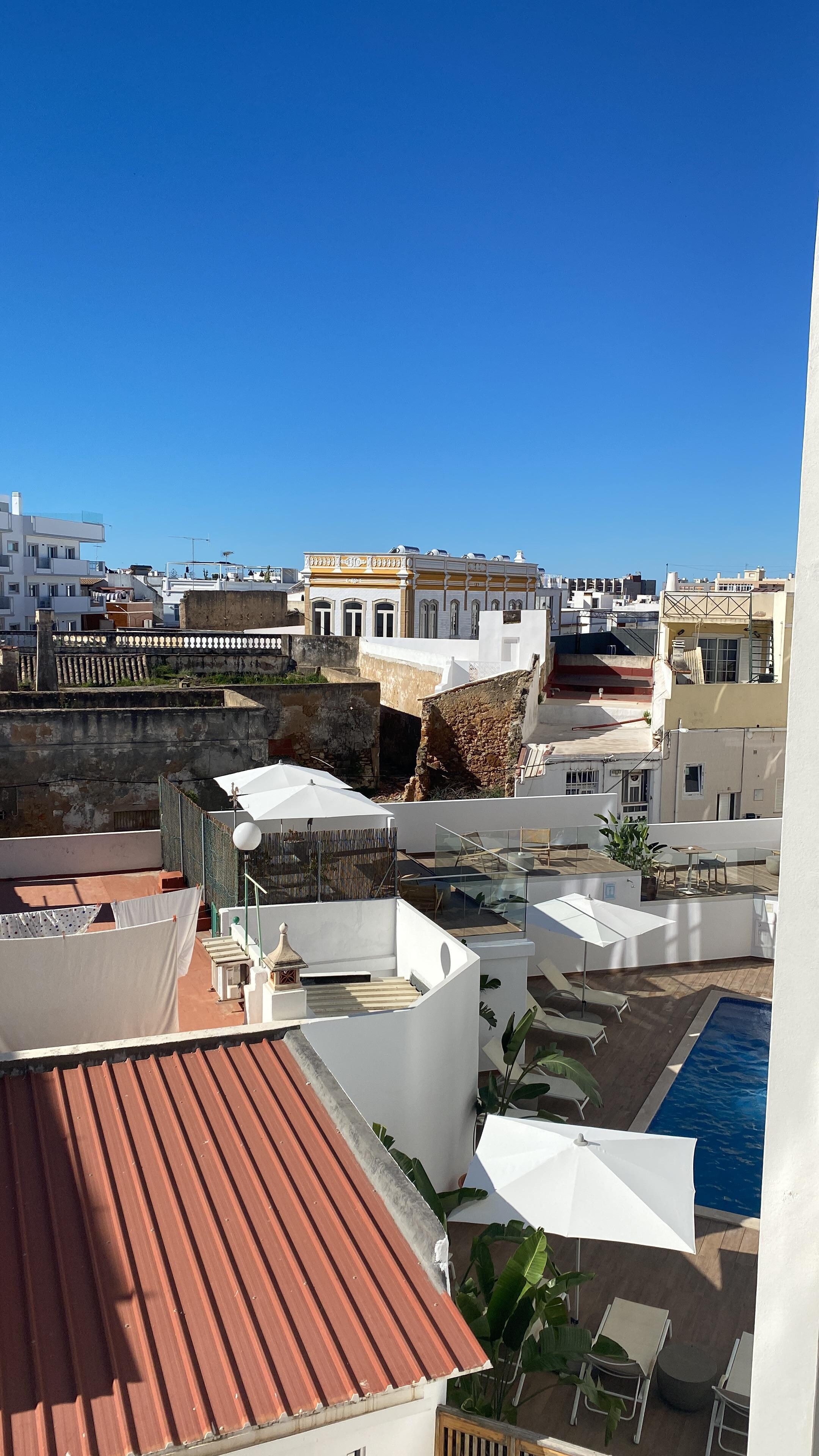 View from our window, we could see the church. 