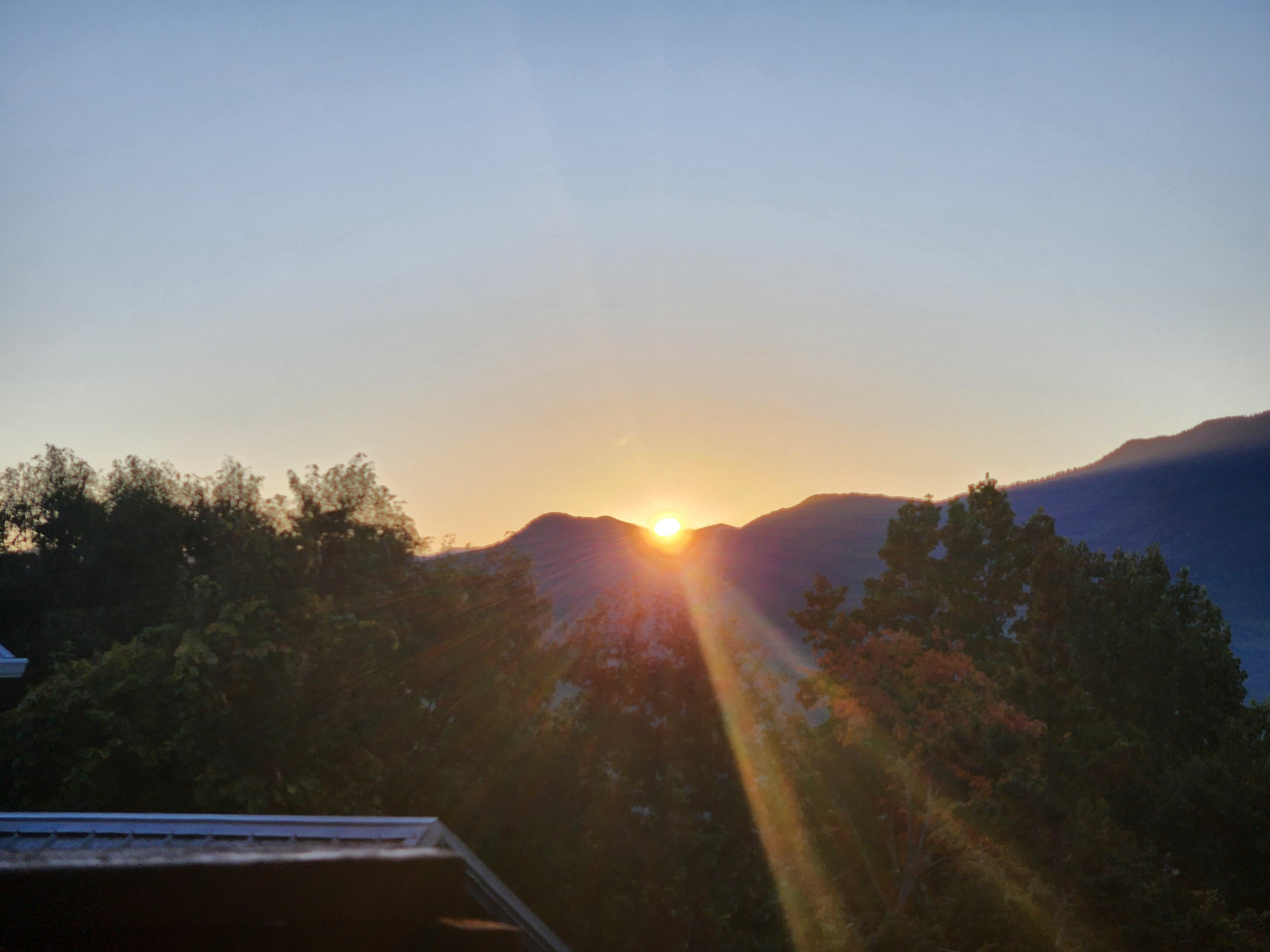 Sunrise from the deck