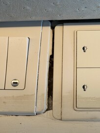 Broken light fixtures and switches