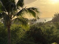 View from the balcony at sunset