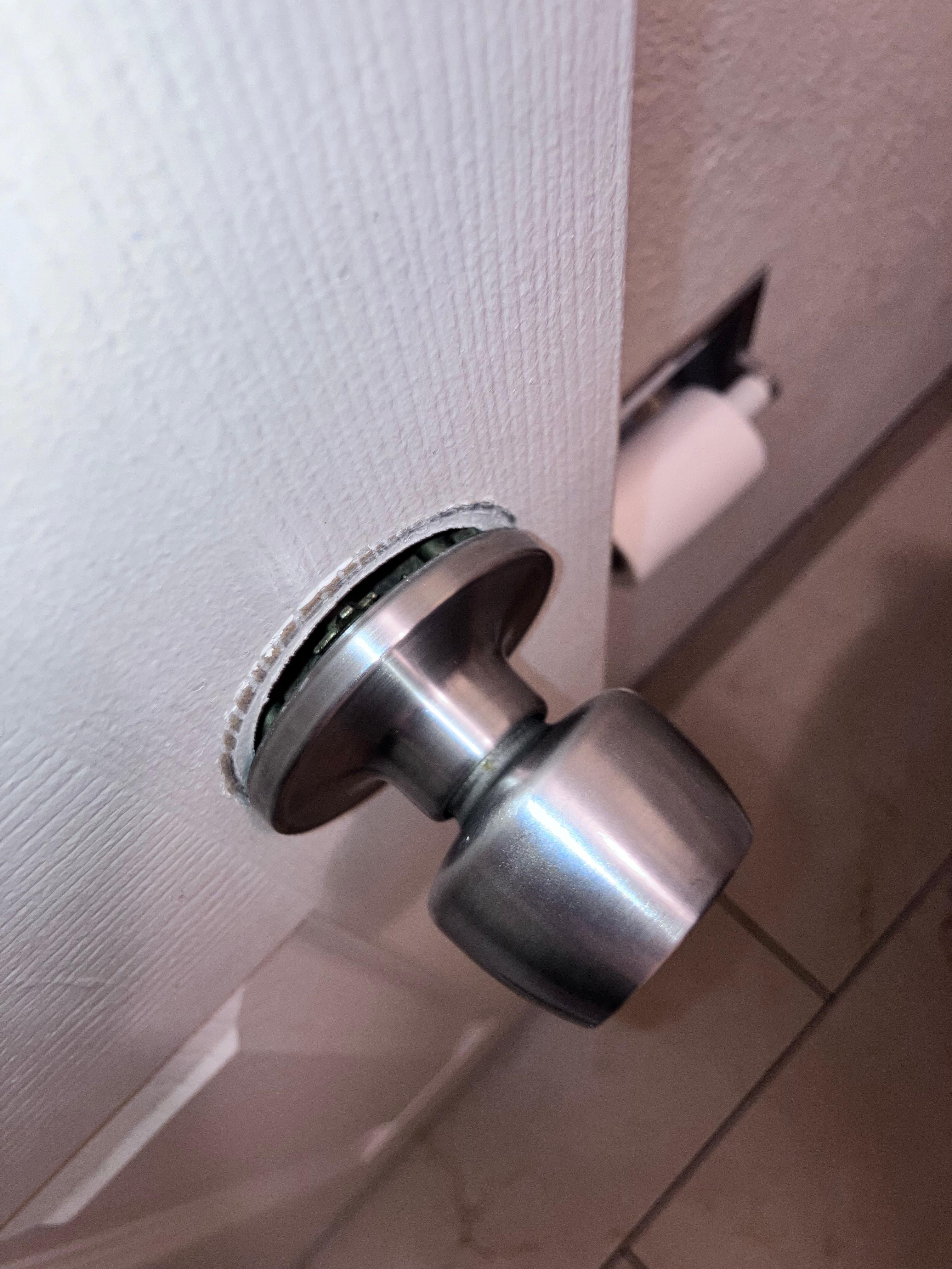Bathroom doorknob