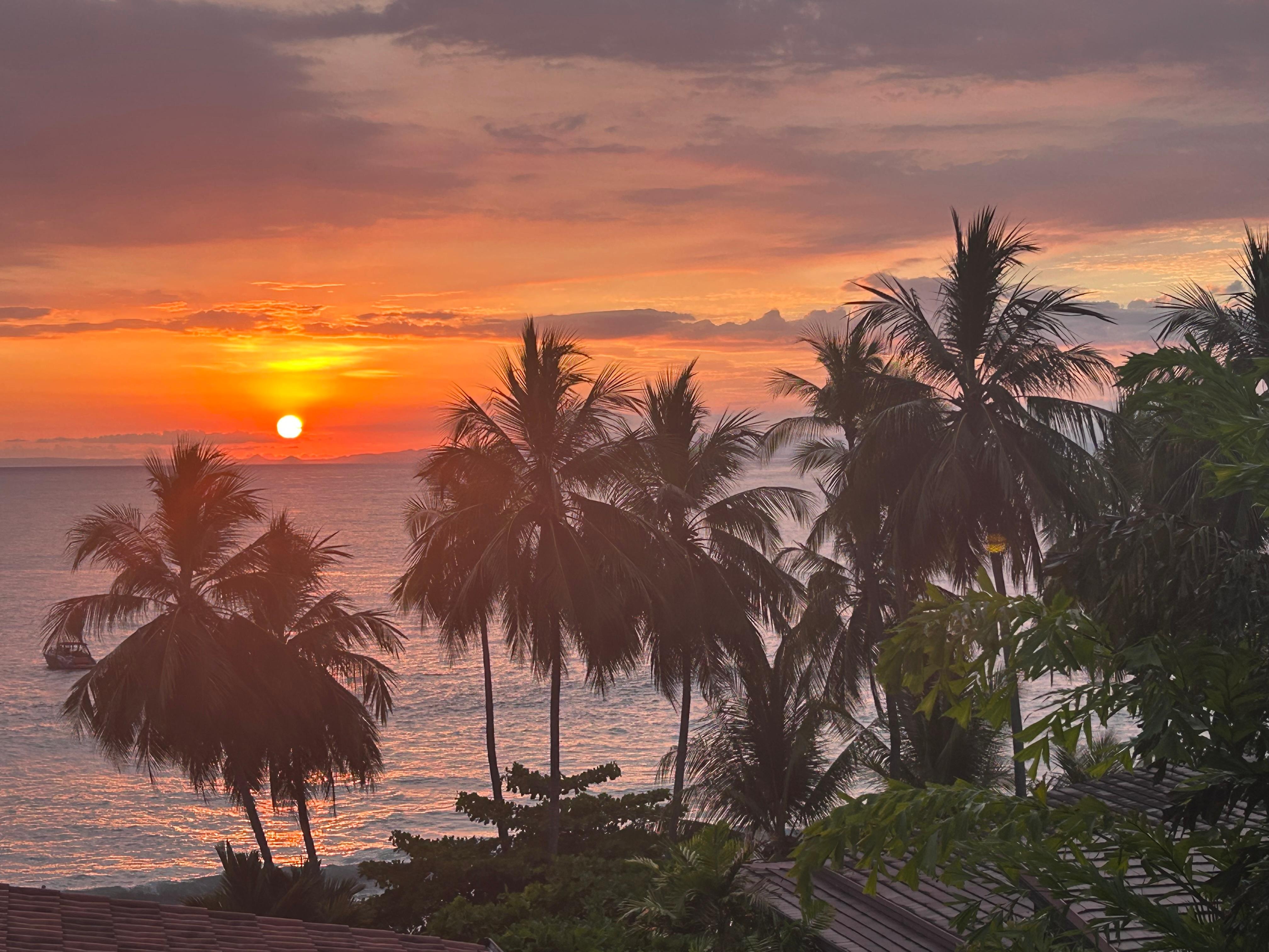 Sunsets were spectacular- right from the outdoor seating area 