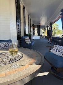 Front porch for Happy Hour