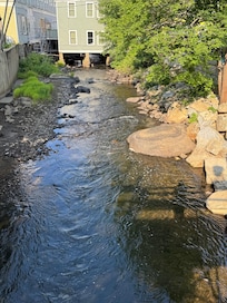 Back of bldg & river
