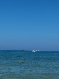Beach across the street from hotel
