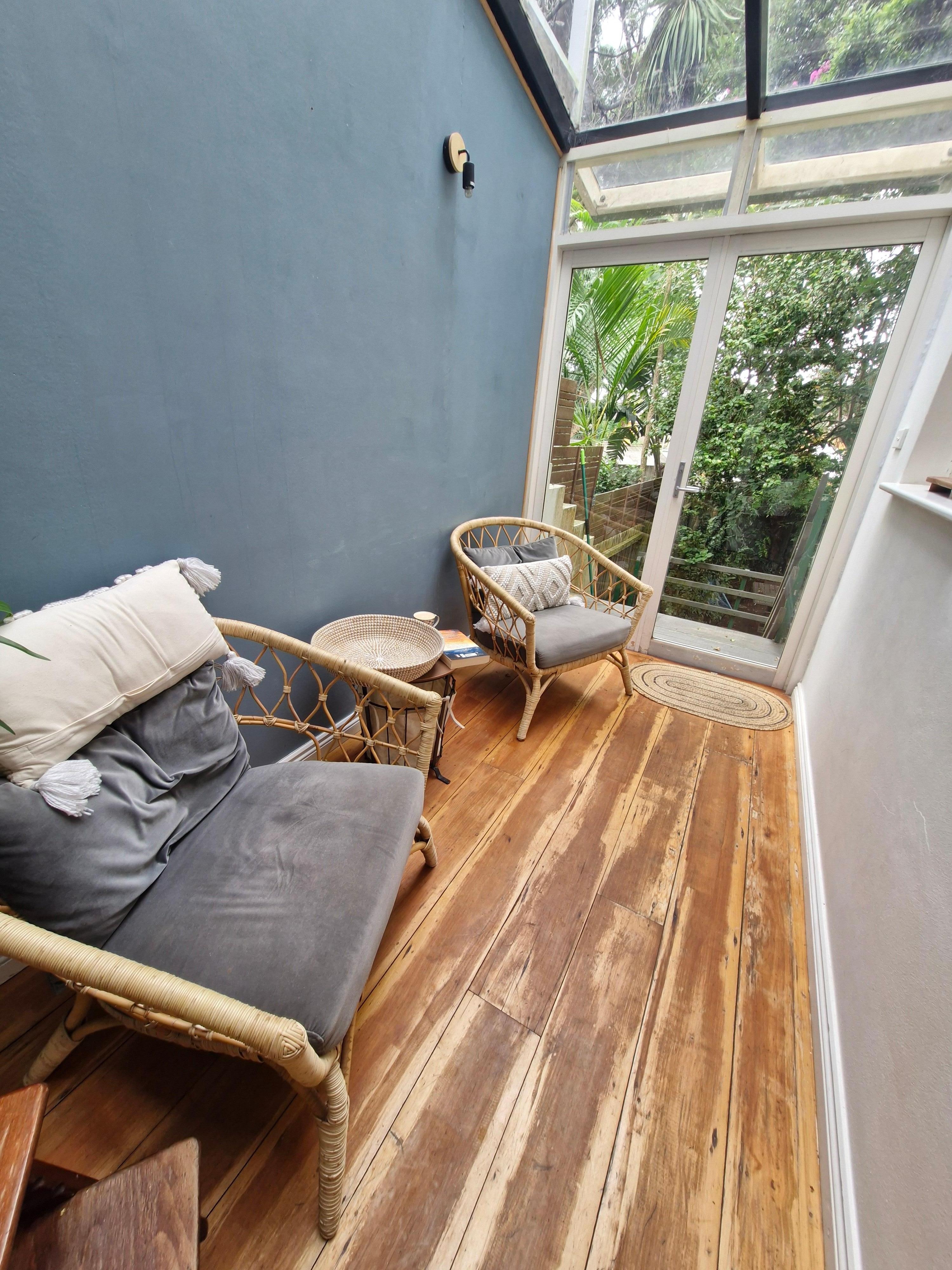 Bright, relaxing sun room.