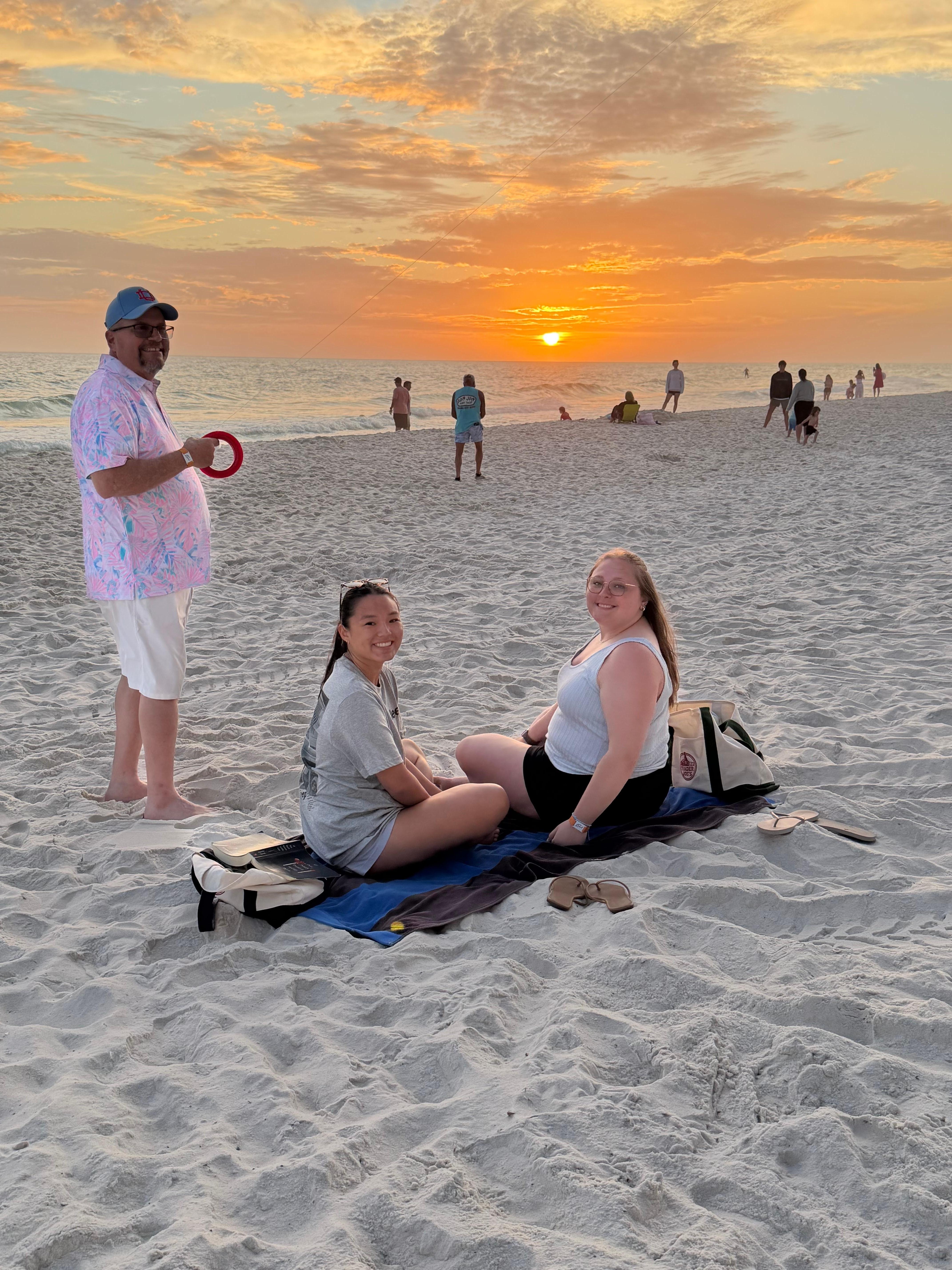 Beach in front of the resort