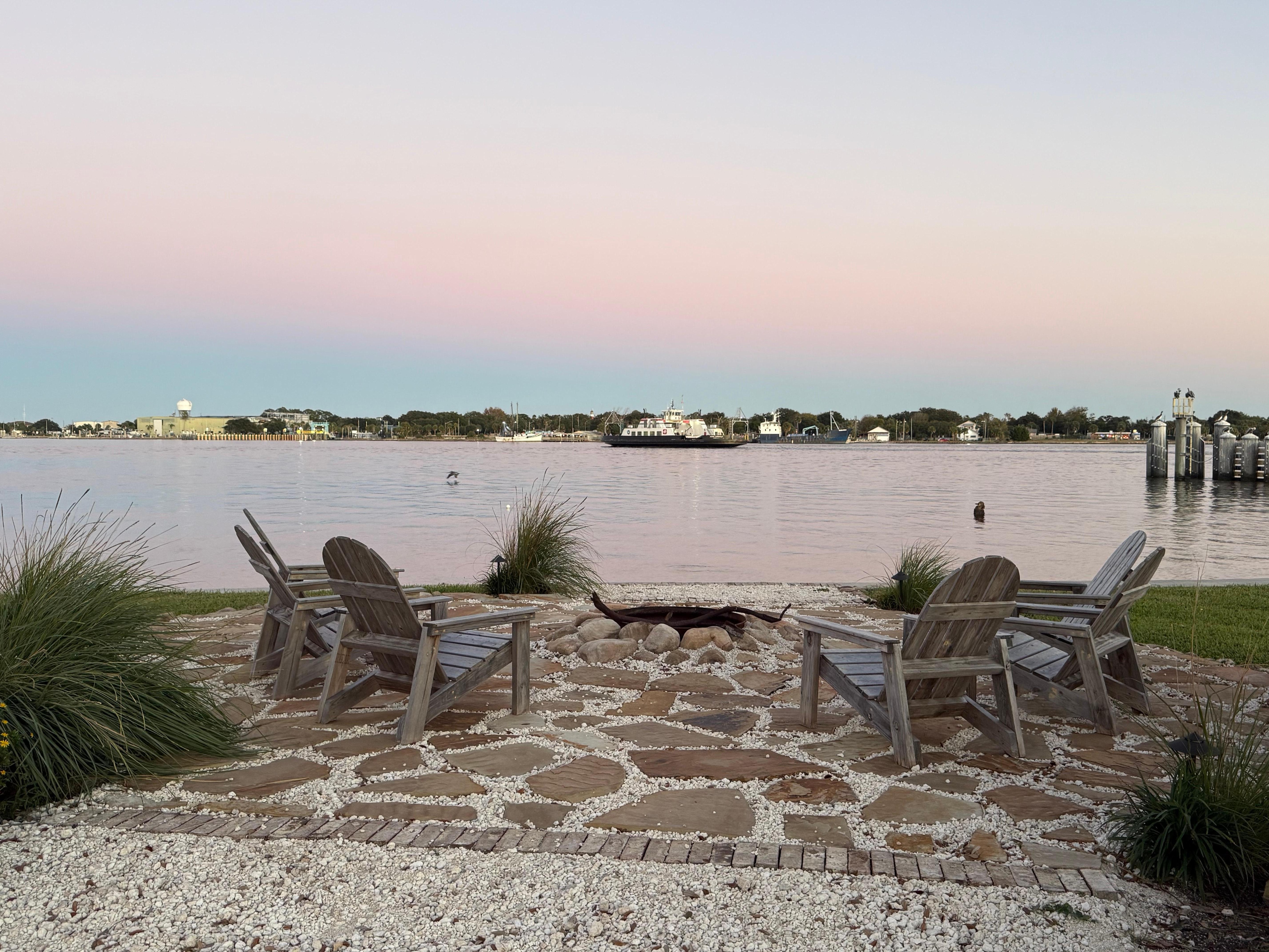 Beautiful location for the fire pit