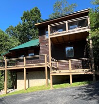 Cabin, from the parking area