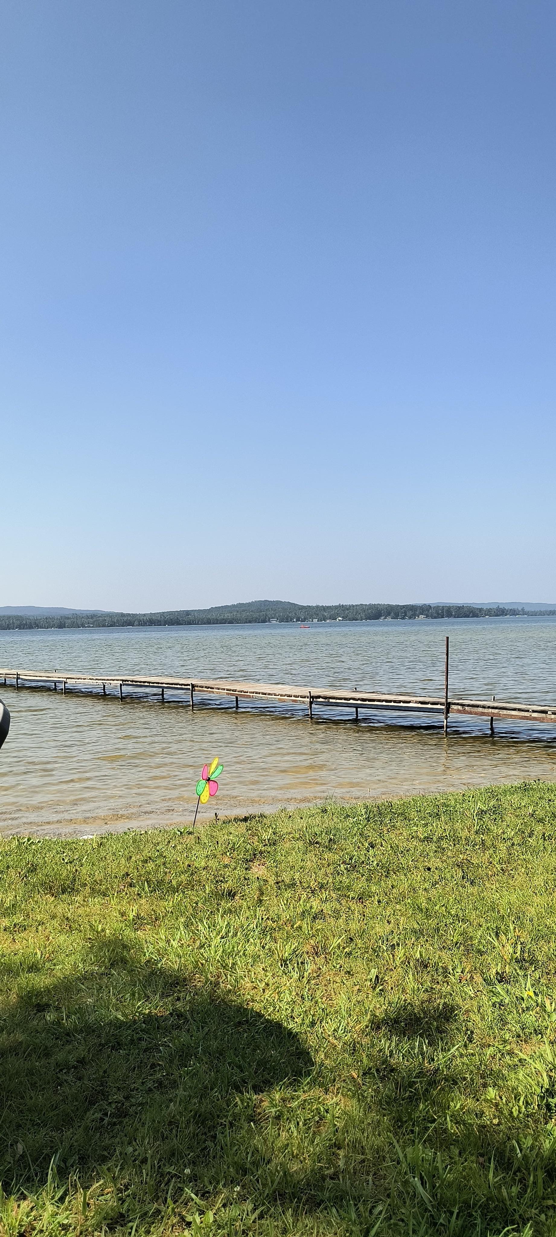 If you look closely, you might see the tiny red speck which is my daughter kayaking. :)