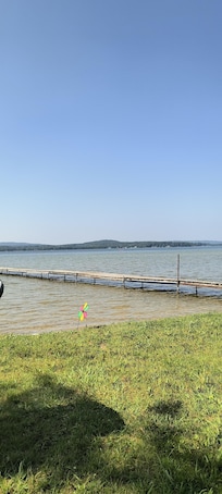 If you look closely, you might see the tiny red speck which is my daughter kayaking. :)