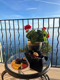 Breakfast on the balcony