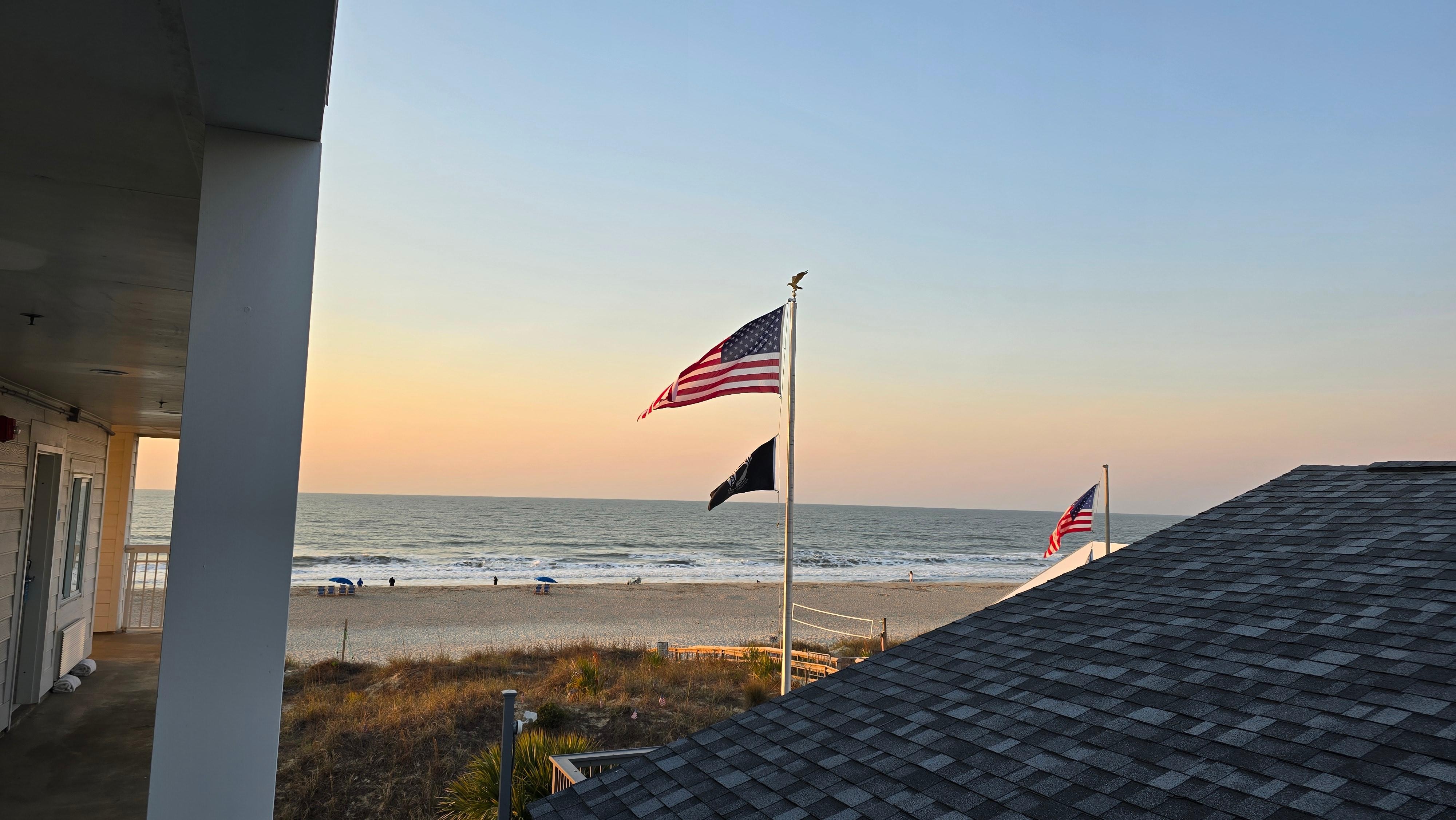 View from the right side of hotel. 