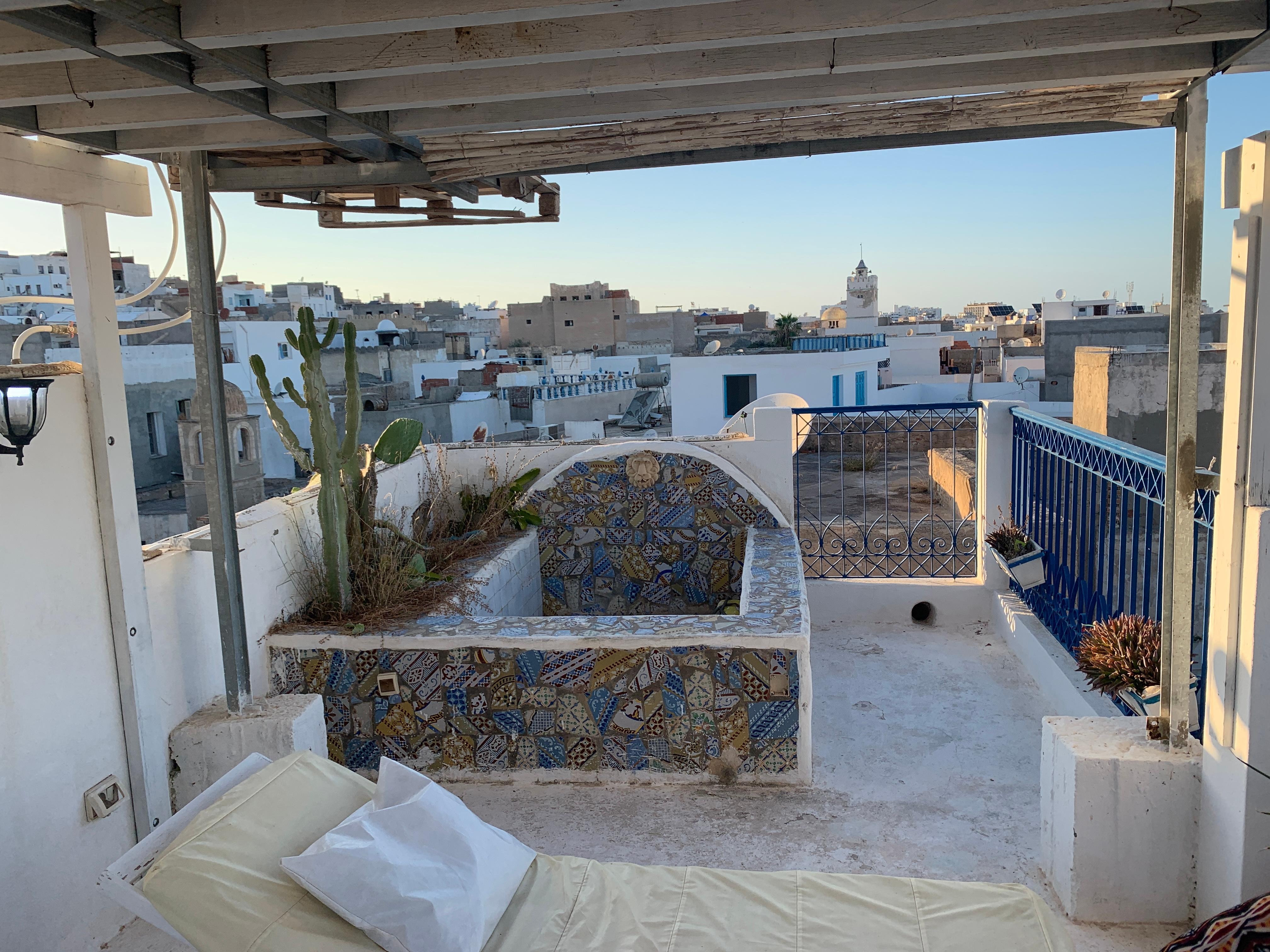 The terrace