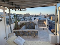 The terrace