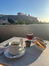 Breakfast on the rooftop