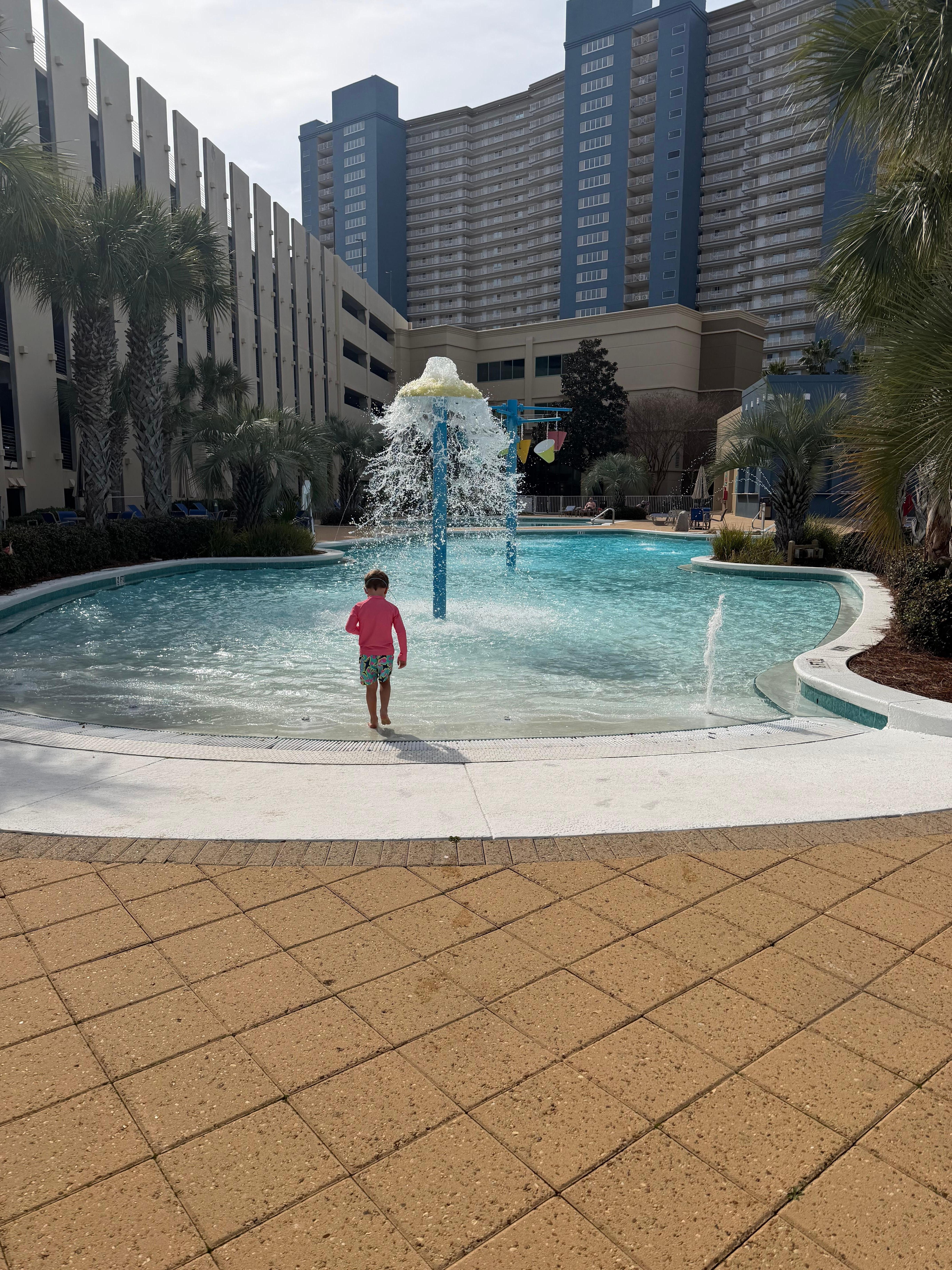 Fun at the splash pad 