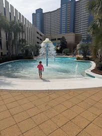 Fun at the splash pad
