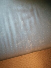 Unclean sofa in room 340 4th floor