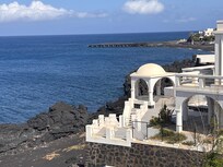 View of beach access area from hotel