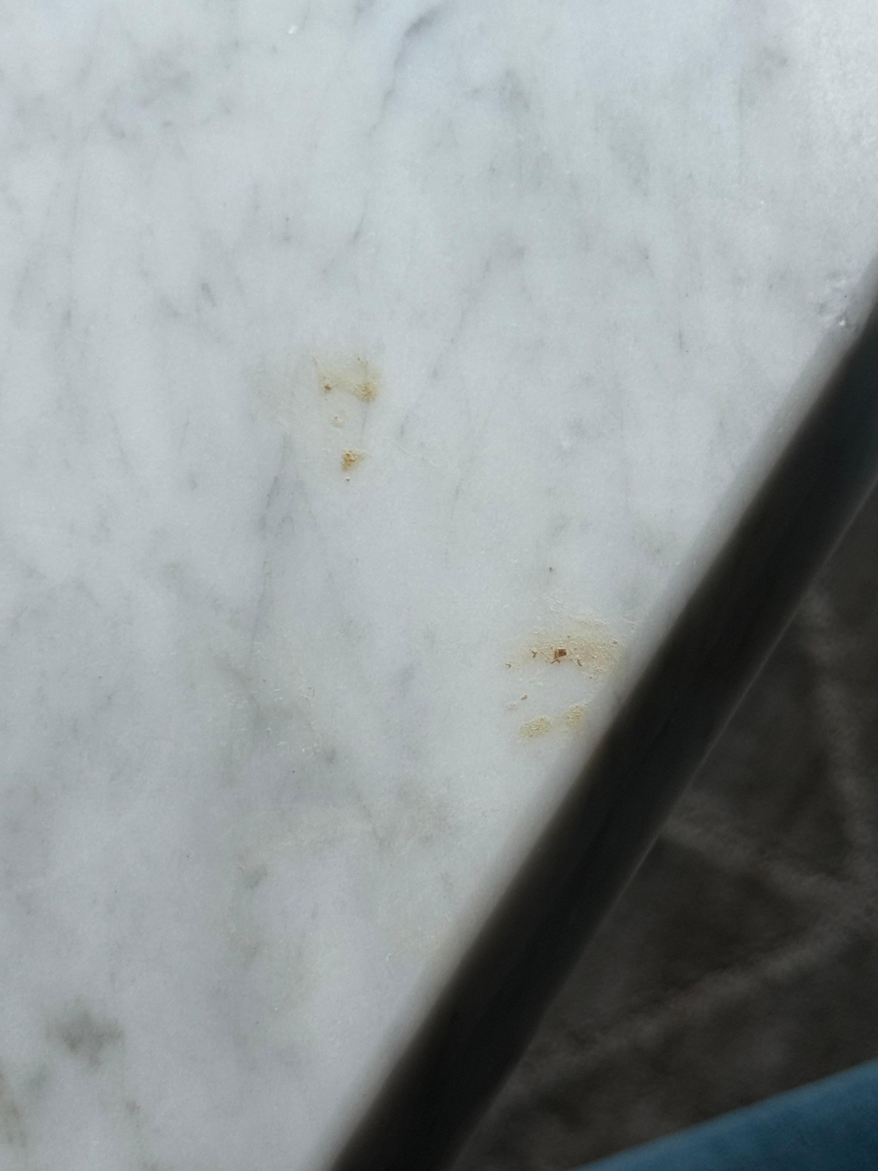Food stain/crumbs on the table
