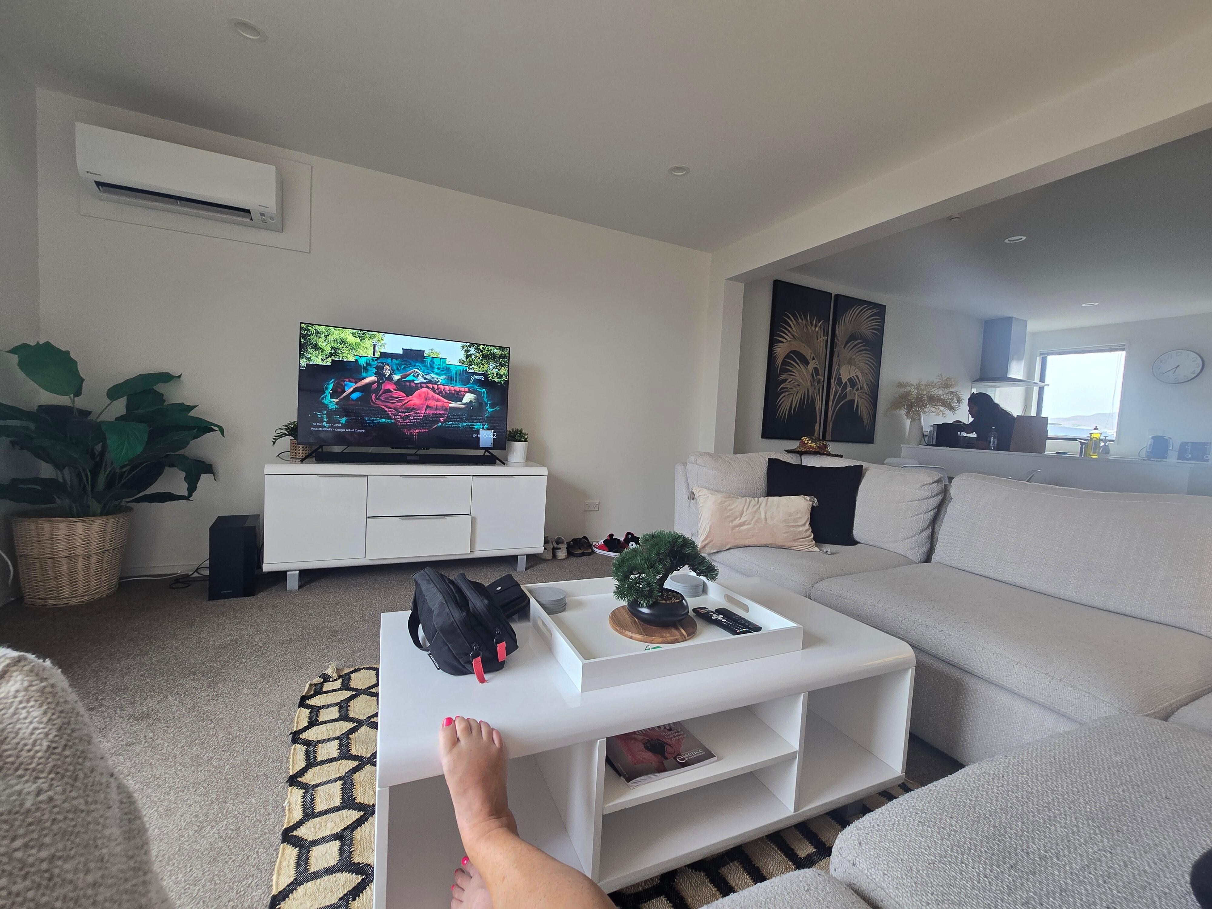 Relax time before going to work to review concert