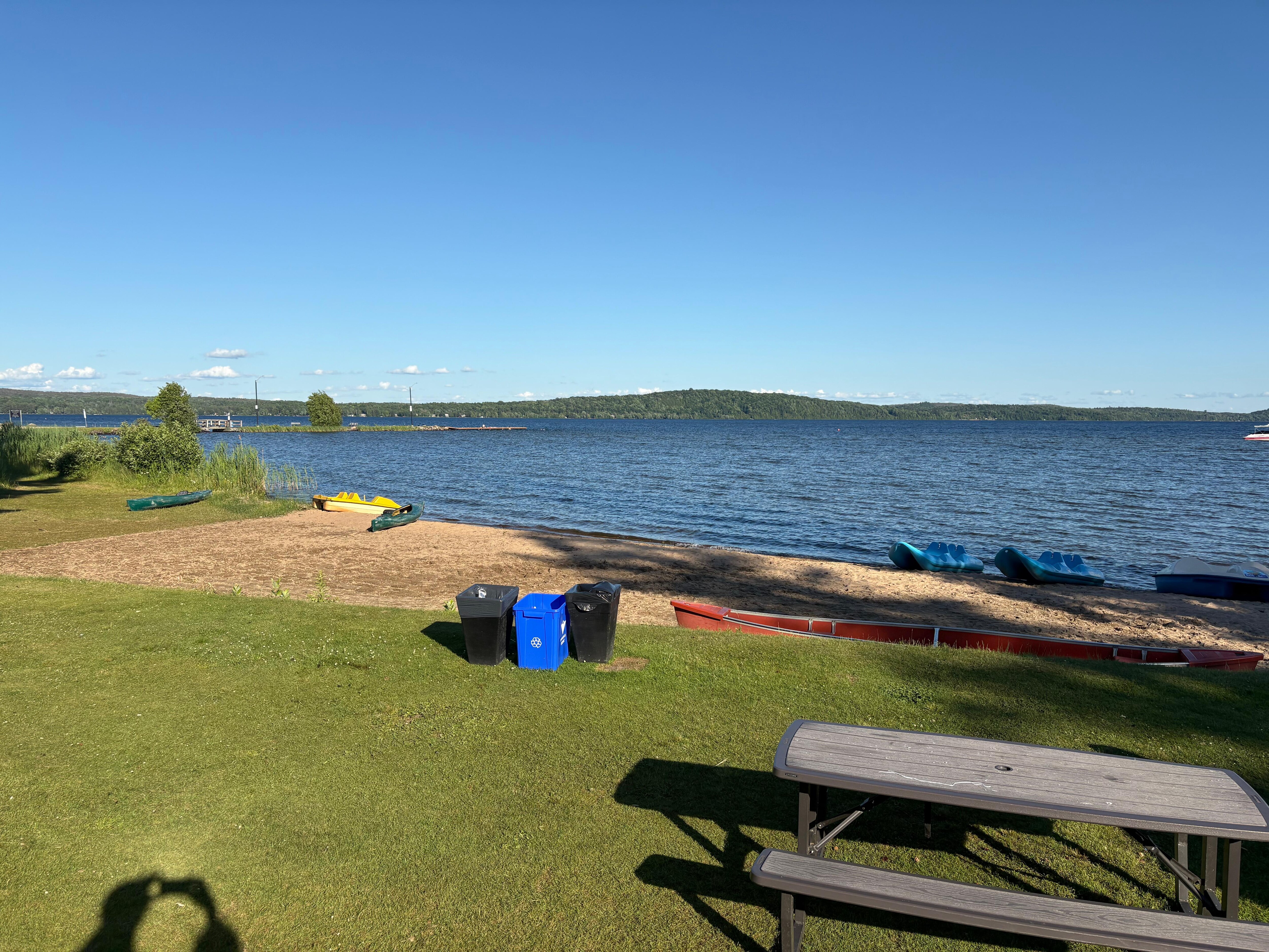 View from our little cabin deck
