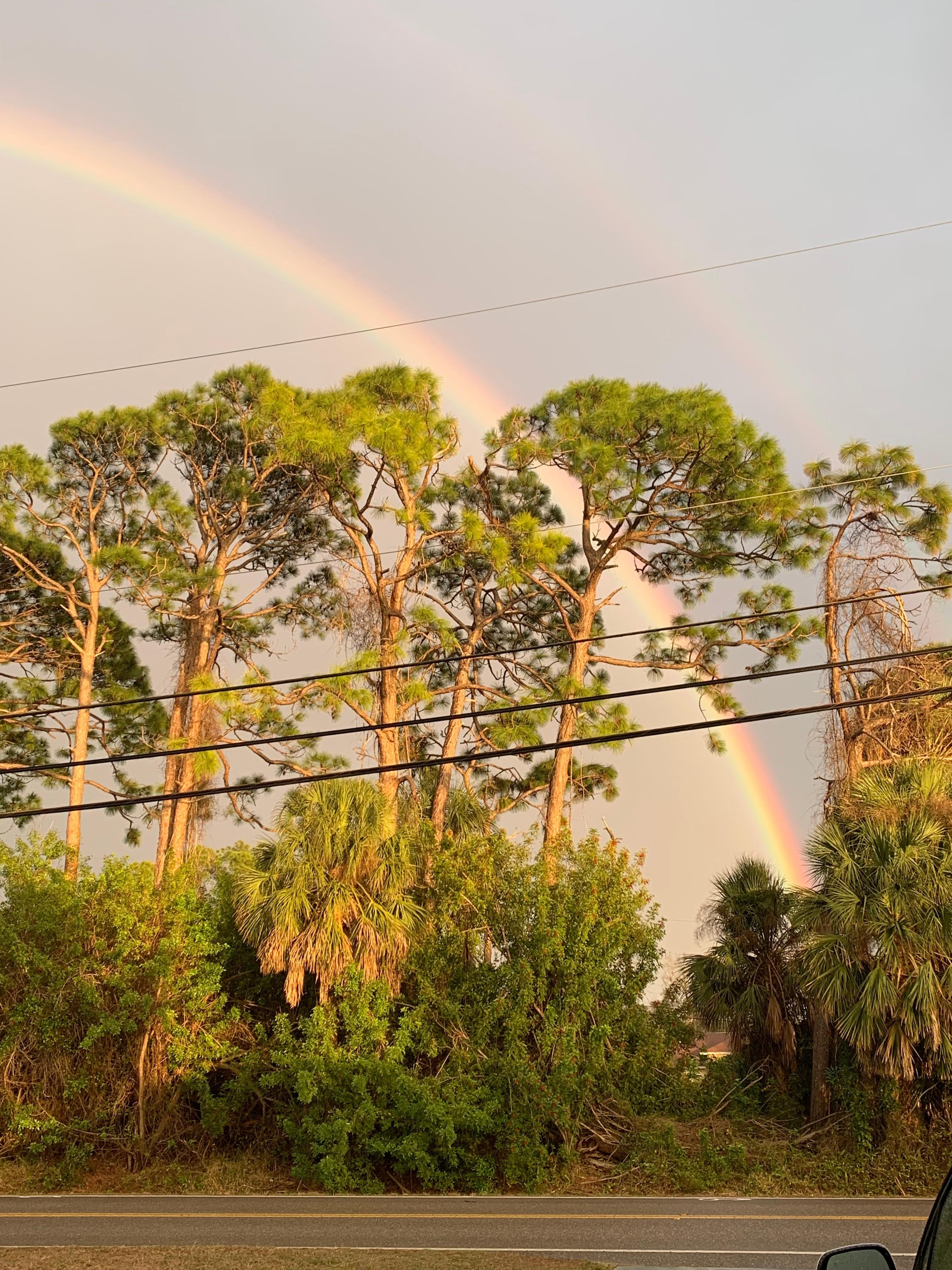 Rainbow view from front door.