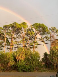 Rainbow view from front door.