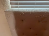 Headboard was all shredded….