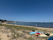 Bay view from outside the cottage.