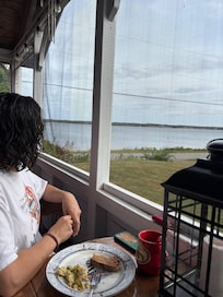 Breakfast on the porch