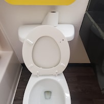 Loose toilet and broke seat