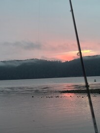 At the hatchery five minutes from the house.