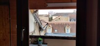 Unser "Balkon" mit Blick über die Saône zur Insel St. Laurent