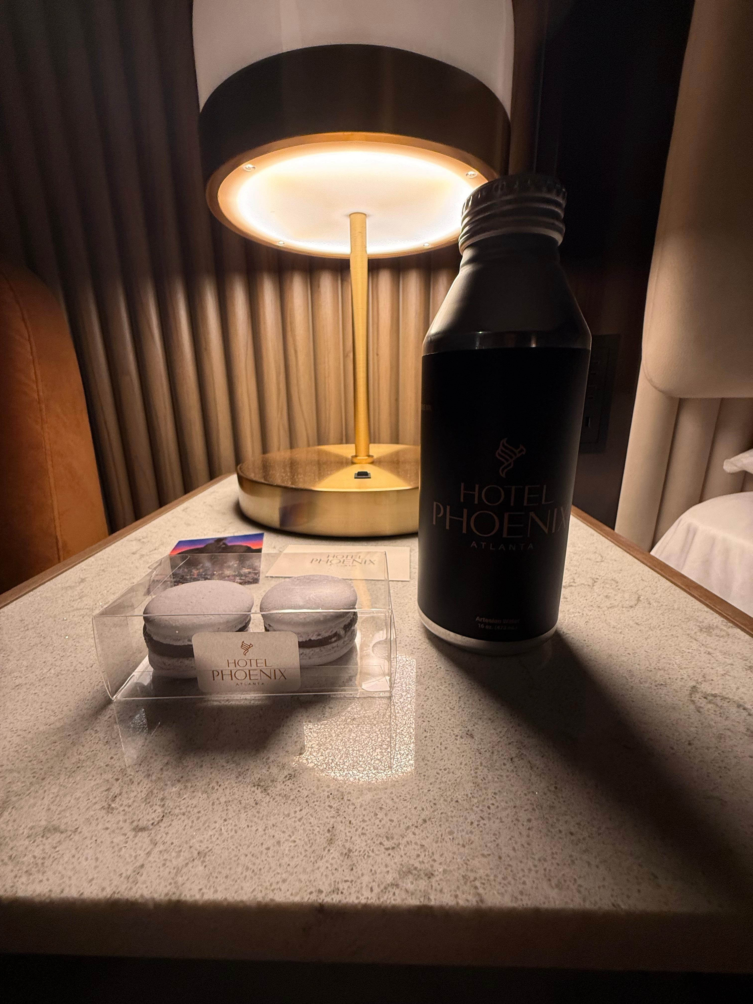 For turn down service they gave us macarons. 