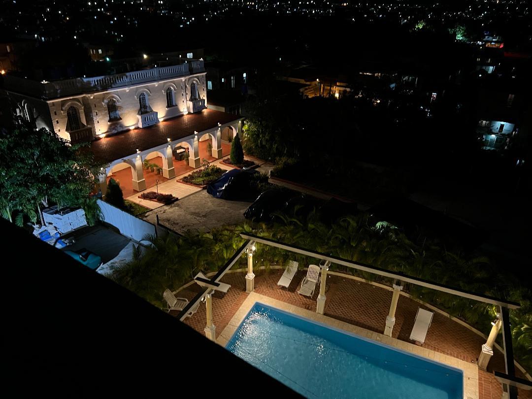 View of pool and owner's villa