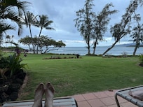 Ocean view to the right from the lanai