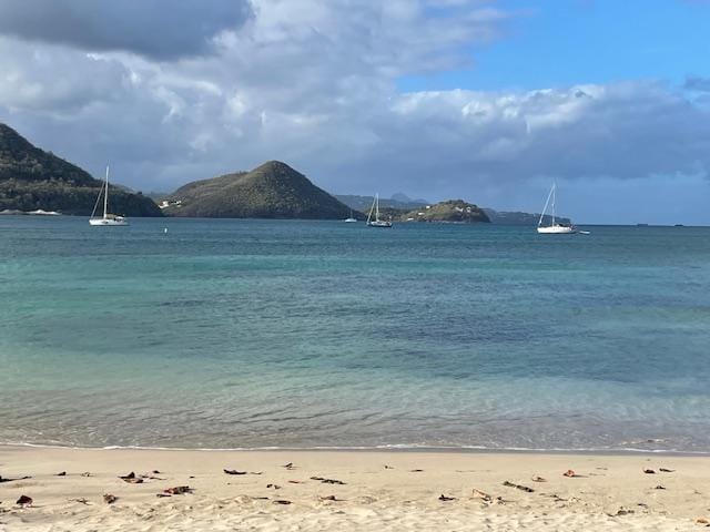 The beach a short walk from the property