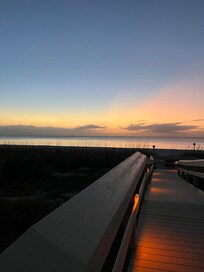 Walk way from main level to beach