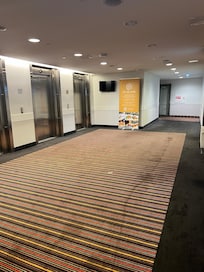 Dirty old carpet in the hotel