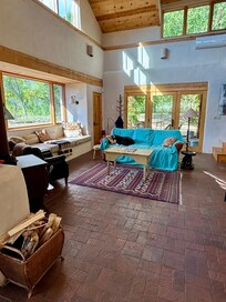 View from dining room into living room.