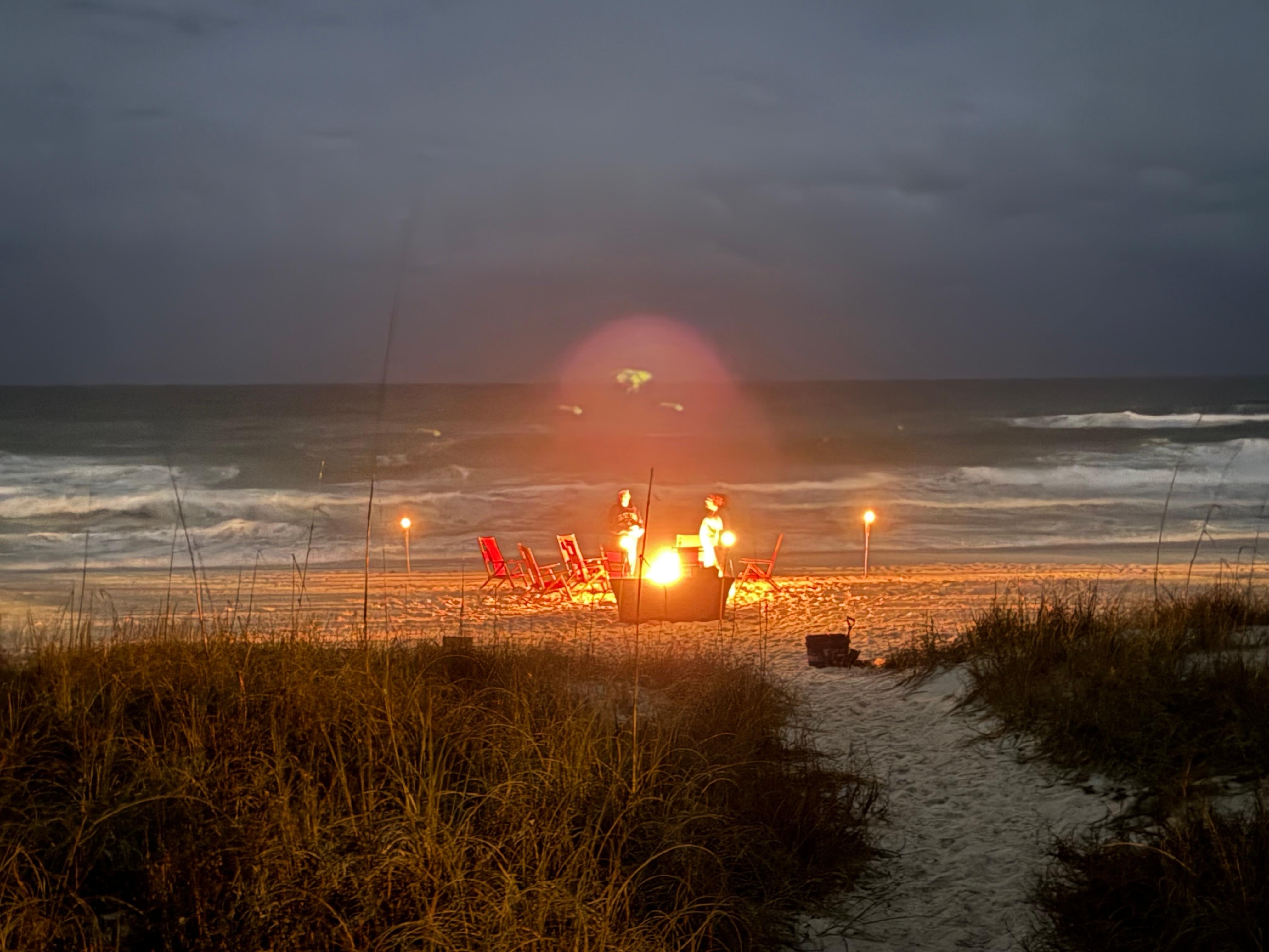Beach bonfire is a must.  We were able to have one right behind the house.