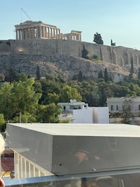 The view from terrace at breakfast