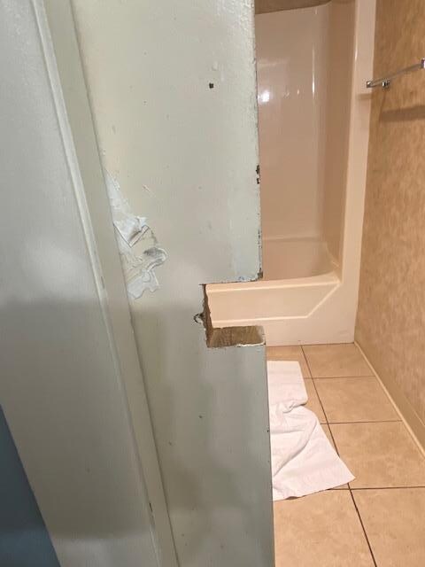 Door to bathroom
