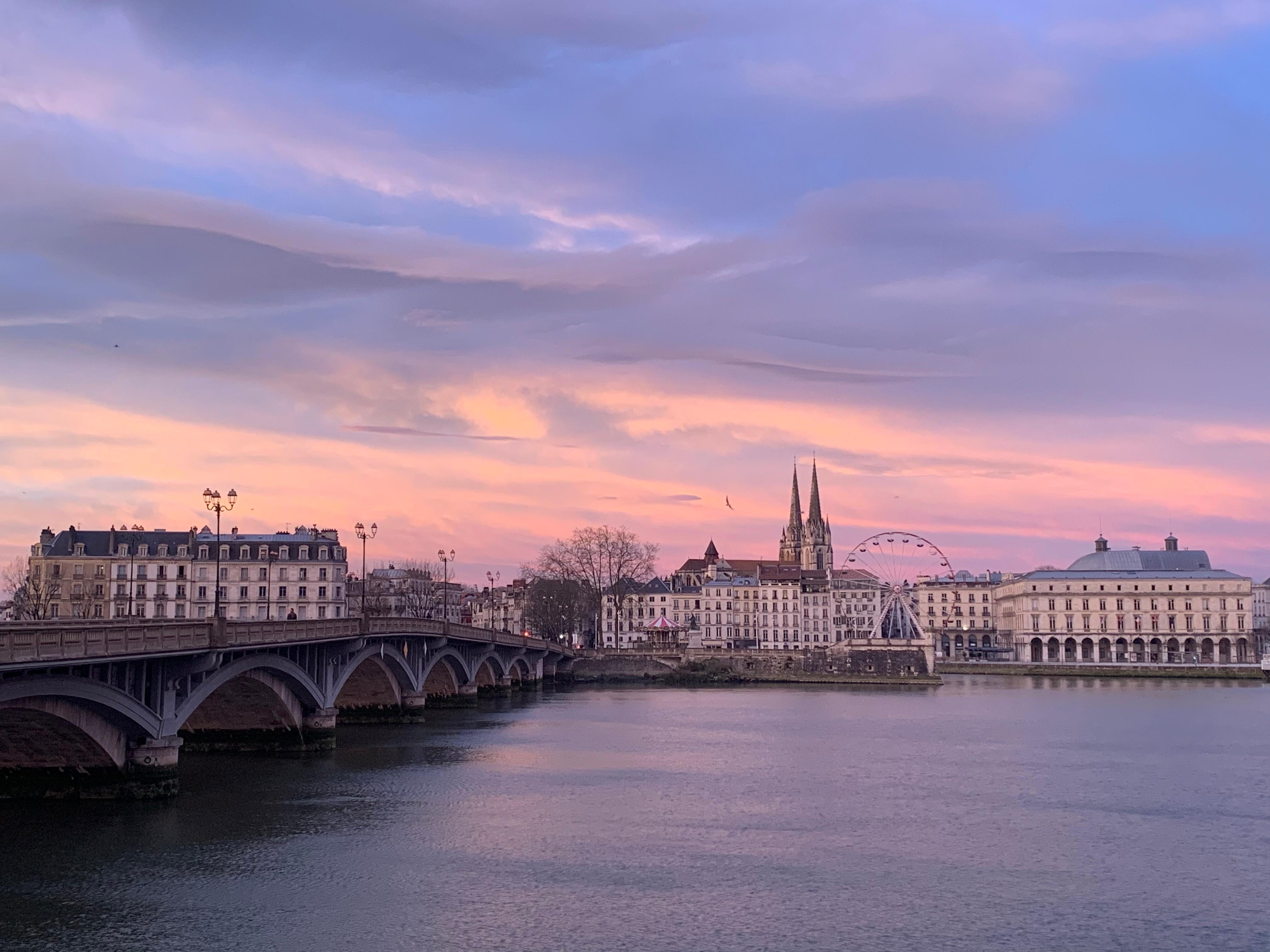 Vue au lever du soleil