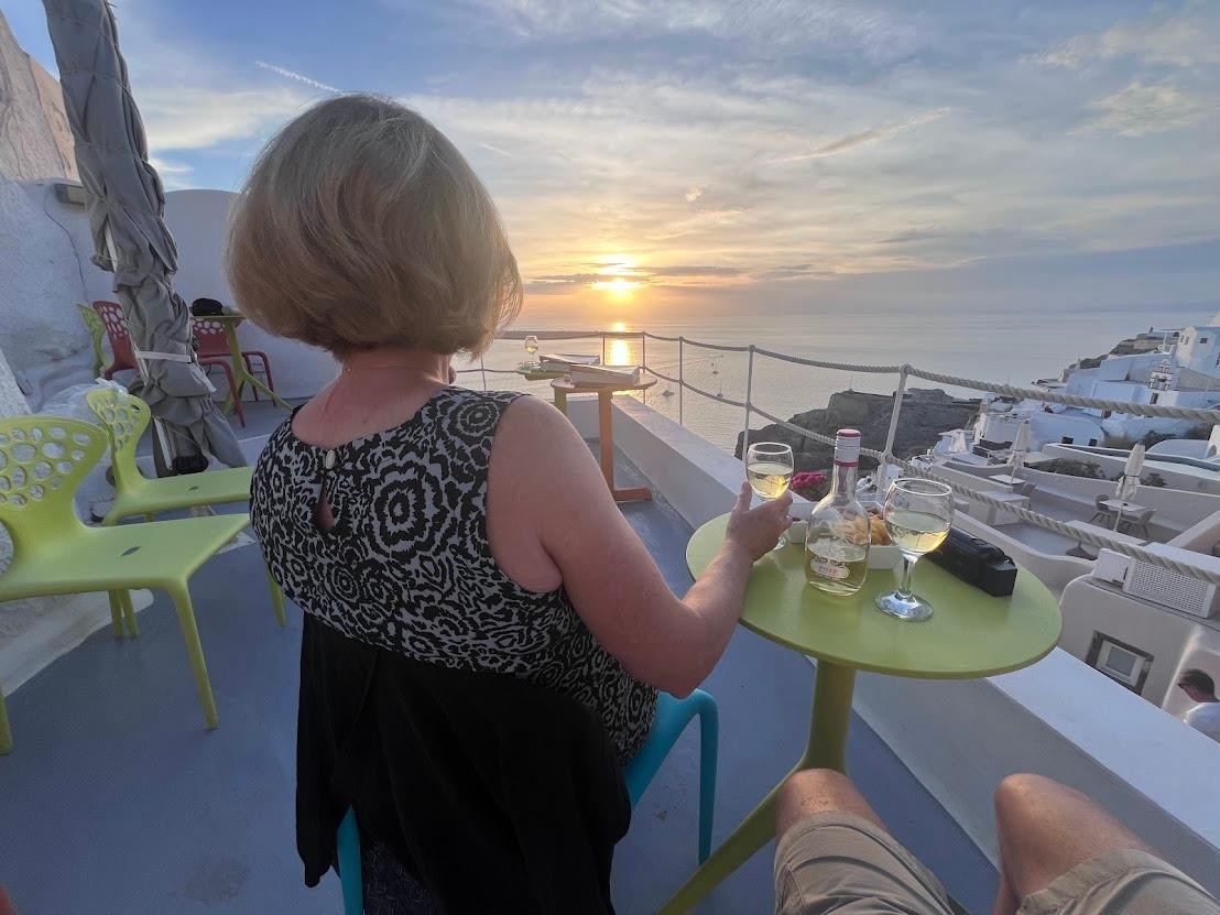 Sunset from viewing deck