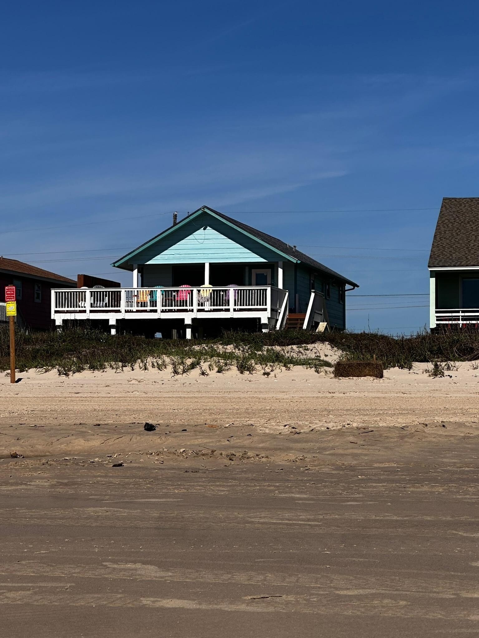 House from beach 