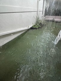 Maybe roof the screened ceiling so this doesn’t flood?